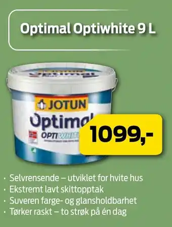 Mal Proff Optimal optiwhite 9 L tilbud