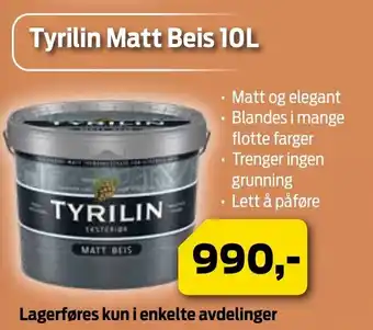 Mal Proff Tyrilin matt beis 10L tilbud