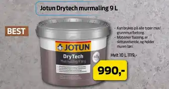 Mal Proff Jotun drytech murmaling 9 L tilbud