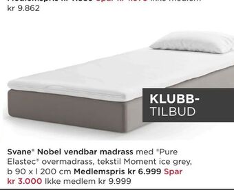 Svane® Nobel vendbar madrass
