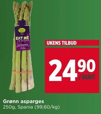 Meny Grønn asparges tilbud