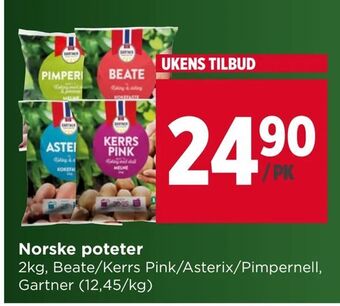 Meny Norske poteter tilbud