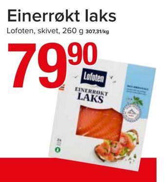 Spar Einerrøkt laks tilbud