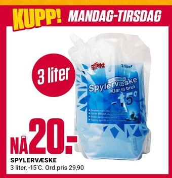 Europris Spylervæske tilbud