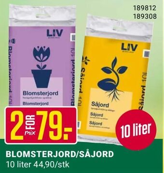 Europris Blomsterjord/såjord tilbud