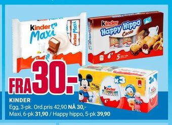 Europris Kinder tilbud