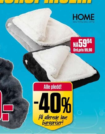 Europris Alle pledd! tilbud