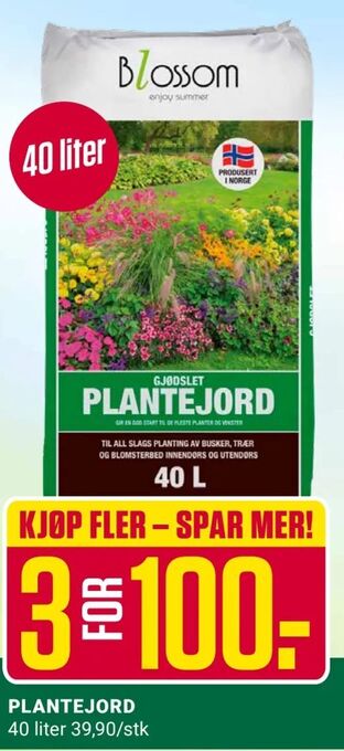 Europris Plantejord tilbud