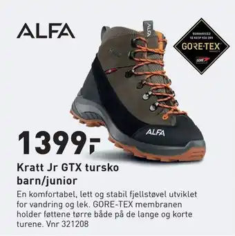 Intersport Kratt Jr GTX tursko barn/junior tilbud