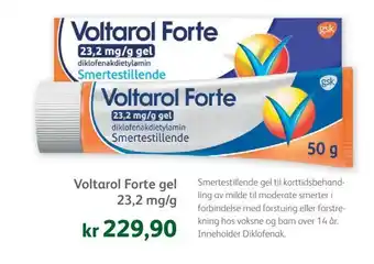 Vitusapotek Voltarol Forte gel 23,2 mg/g tilbud