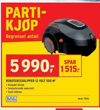 Montér Robotgressklipper 12 volt 500 m 2 tilbud