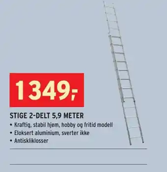 Montér Stige 2-delt 5,9 meter tilbud