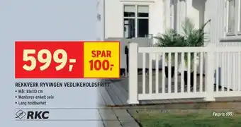 Montér Rekkverk ryvingen vedlikeholdsfritt tilbud