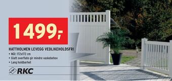 Hattholmen levegg vedlikeholdsfri