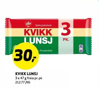 Bunnpris Kvikk lunsj tilbud