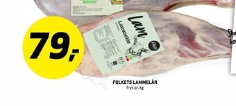 Bunnpris Folkets lammelår tilbud