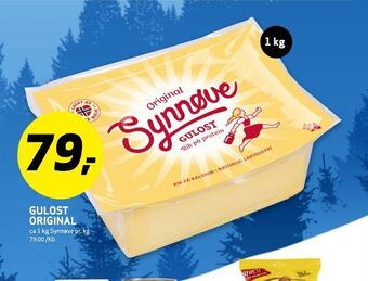 Bunnpris Gulost Original tilbud