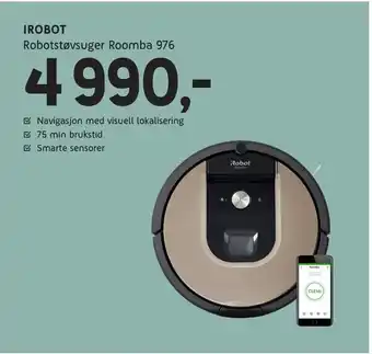 ELON Irobot Robotstøvsuger Roomba 976 tilbud