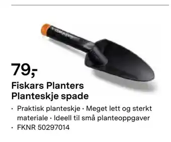 Felleskjøpet Fiskars Planters Planteskje spade tilbud