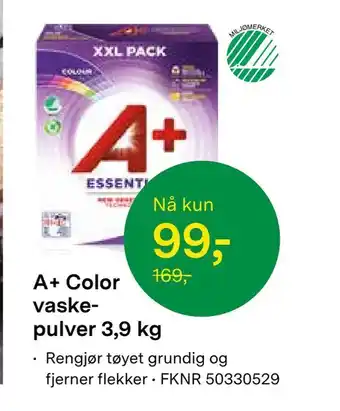 Felleskjøpet A+ Color vaske pulver 3,9 kg tilbud