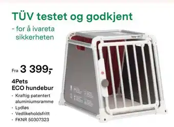 Felleskjøpet 4Pets ECO hundebur tilbud