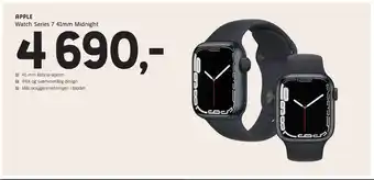 ELON Apple Watch Series 7 41mm Midnight tilbud