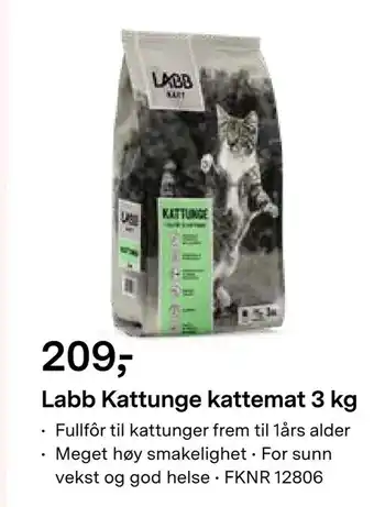 Felleskjøpet Labb Kattunge kattemat 3 kg tilbud