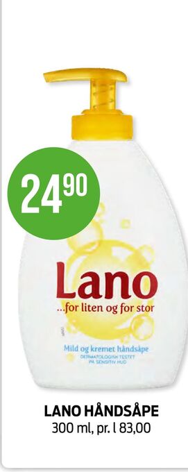 Kiwi Lano håndsåpe tilbud