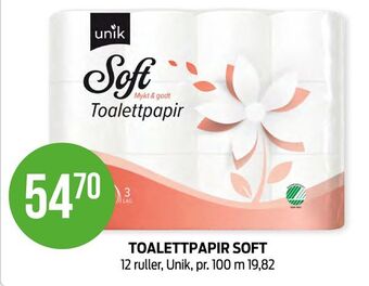 Kiwi Toalettpapir soft tilbud