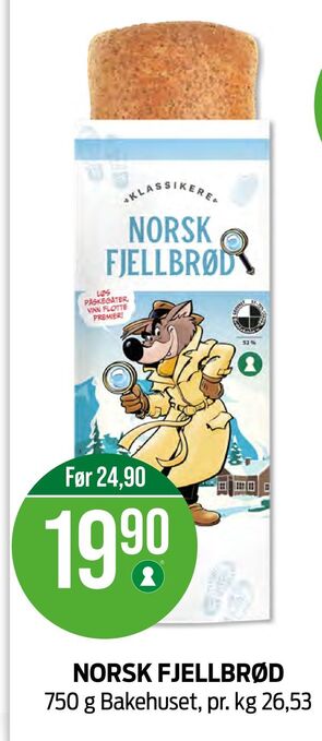 Kiwi Norsk fjellbrød tilbud
