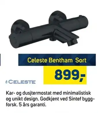 Megaflis Celeste Bentham Sort tilbud