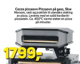 Megaflis Cozze pizzaovn Pizzaovn på gass, 5kw tilbud