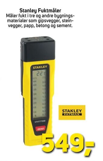 Megaflis Stanley Fuktmåler tilbud