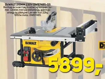 Megaflis Dewalt 210mm 230V DWE7485-QS tilbud