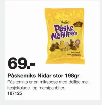 Staples Påskemiks Nidar stor 198gr tilbud
