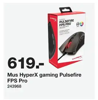 Staples Mus HyperX gaming Pulsefire FPS Pro tilbud