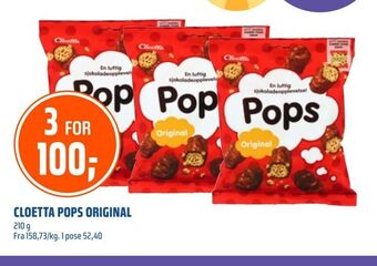 Coop Obs Cloetta pops original tilbud
