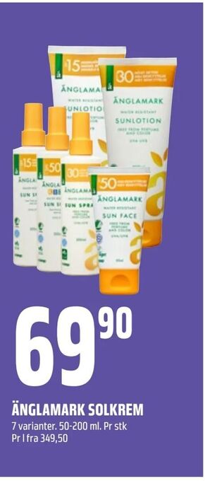 Coop Obs Änglamark solkrem tilbud
