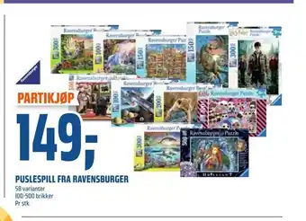Coop Obs Puslespill fra ravensburger tilbud