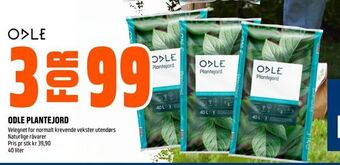 Obs Bygg Odle plantejord tilbud