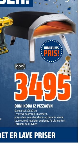 Obs Bygg Ooni koda 12 pizzaovn tilbud