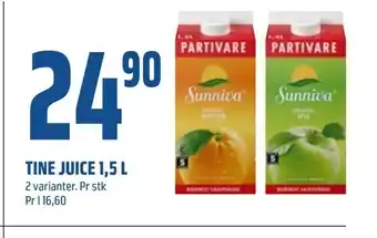 Coop Obs Tine juice 1,5 l tilbud