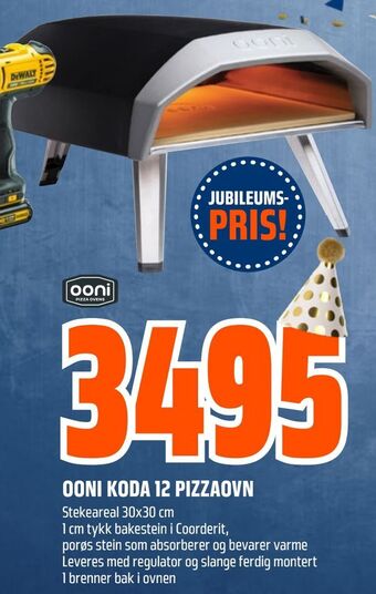Obs Bygg Ooni koda 12 pizzaovn tilbud