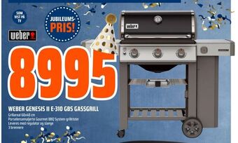 Obs Bygg Weber genesis ii e-310 gbs gassgrill tilbud