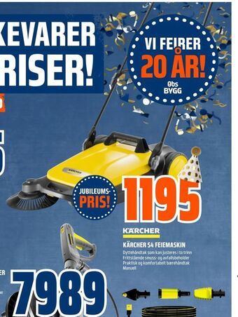 Obs Bygg Kärcher s4 feiemaskin tilbud