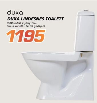 Coop Byggmix Duxa lindesnes toalett tilbud