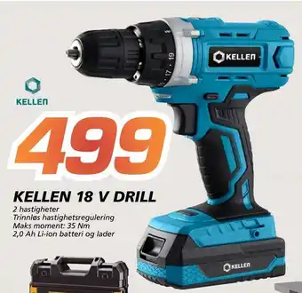 Coop Byggmix Kellen 18 v drill tilbud