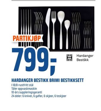 Coop Obs Hardanger bestikk brimi bestikksett tilbud