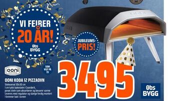 Obs Bygg Ooni koda 12 pizzaovn tilbud
