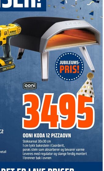 Obs Bygg Ooni koda 12 pizzaovn tilbud